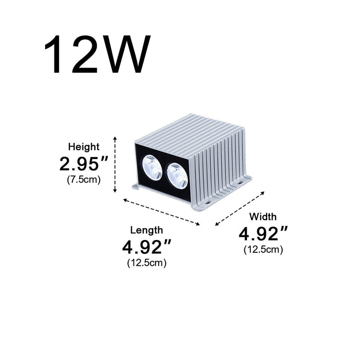 Outdoor Wall Washer Light, Up Down LED, IP65 Waterproof, Architectural Accent, Security Lighting for Patio/Porch/Yard