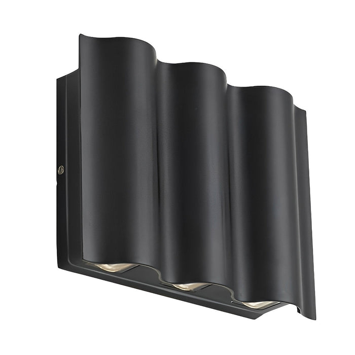Modern Arc LED Wall Sconce, Up Down Outdoor Light, Waterproof IP54, Patio/Porch/Entryway