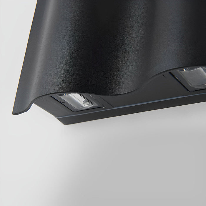 Modern Arc LED Wall Sconce, Up Down Outdoor Light, Waterproof IP54, Patio/Porch/Entryway