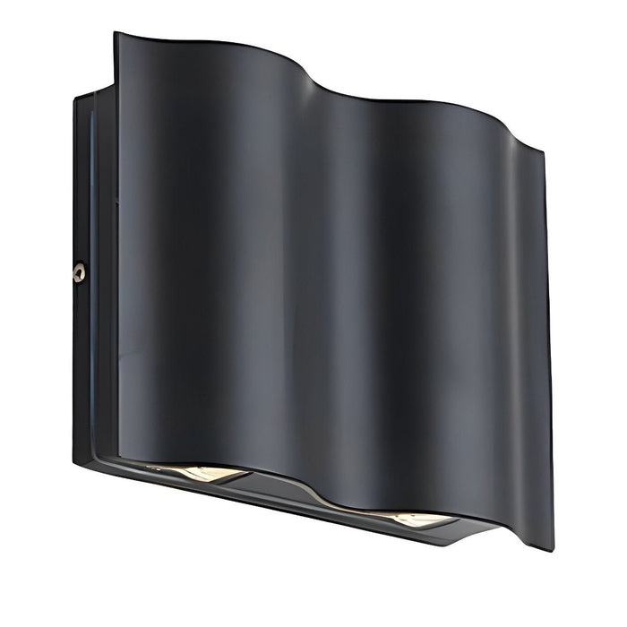 Modern Arc LED Wall Sconce, Up Down Outdoor Light, Waterproof IP54, Patio/Porch/Entryway