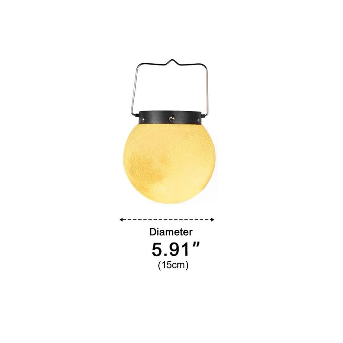 Solar Moon Ball Hanging Light, Dusk to Dawn Outdoor Lantern, Garden Landscape Lighting for Patio/Yard, Waterproof IP65 LED Warm White