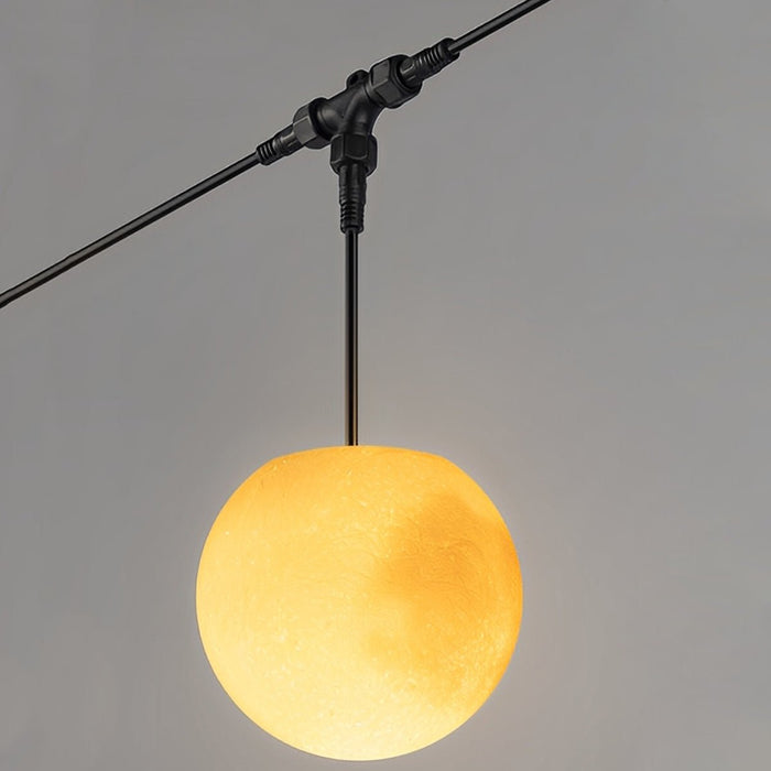 Moon Ball String Lights, Outdoor Landscape Lighting, IP65 Waterproof, Garden/Patio/Yard, Warm White LED