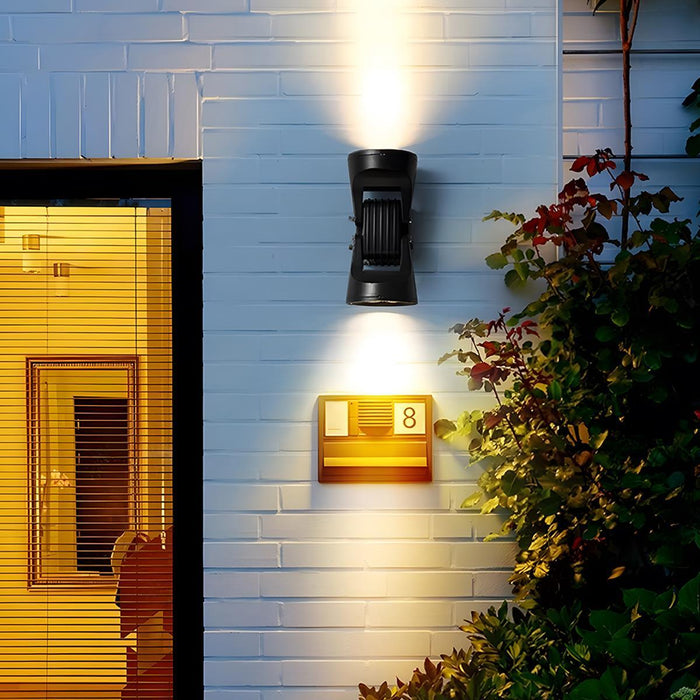 Outdoor LED Wall Sconce, Waterproof Adjustable Up Down Light, Durable, Patio/Porch/Yard