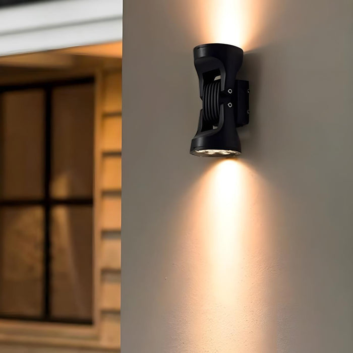 Outdoor LED Wall Sconce, Waterproof Adjustable Up Down Light, Durable, Patio/Porch/Yard