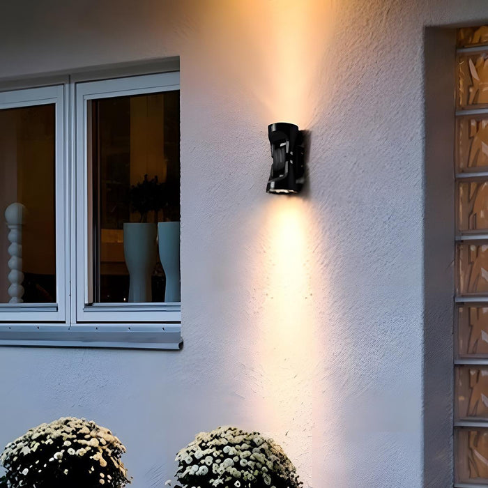Outdoor LED Wall Sconce, Waterproof Adjustable Up Down Light, Durable, Patio/Porch/Yard