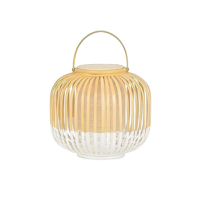 Bamboo Light Hanging Lanterns - Waterproof Outdoor Decor / Handmade Rustic Style