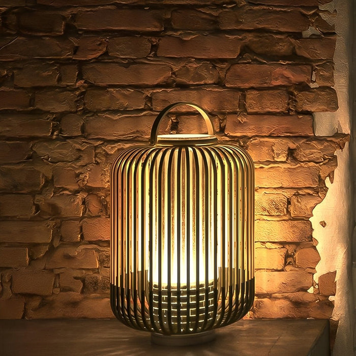 Bamboo Light Hanging Lanterns - Waterproof Outdoor Decor / Handmade Rustic Style