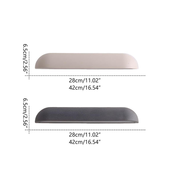 Waterproof Outdoor Cement LED Wall Sconce, Modern Minimalist Curved Dome, Porch/Patio/Yard Lighting