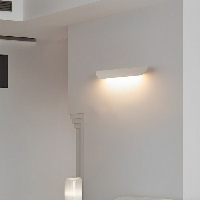 Waterproof Outdoor Concrete Curved Tiles LED Porch Light - Wall Sconce Lighting, Minimalist Wall Lamp