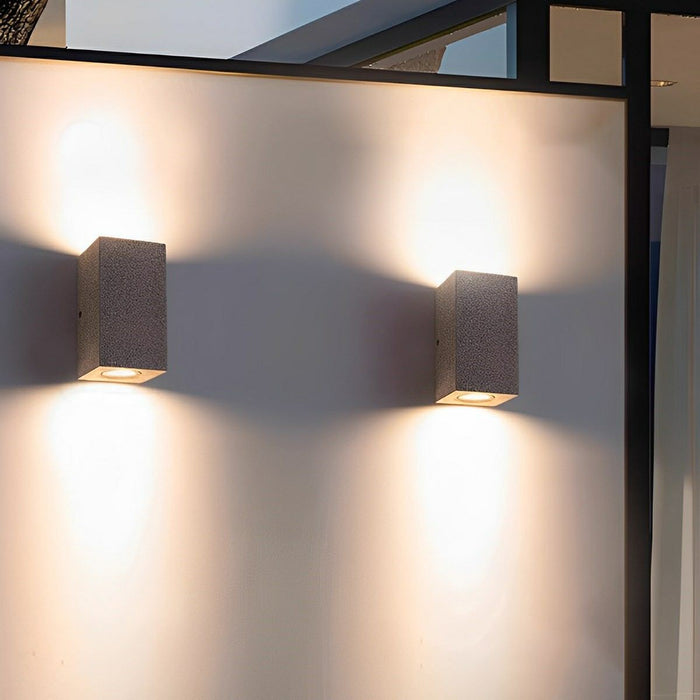 Cement LED Porch Light - Waterproof Outdoor Exterior Wall Fixture, Modern Design