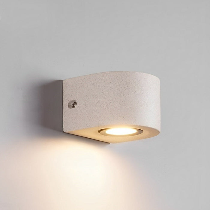 Cement LED Porch Light - Waterproof Outdoor Exterior Wall Fixture, Modern Design