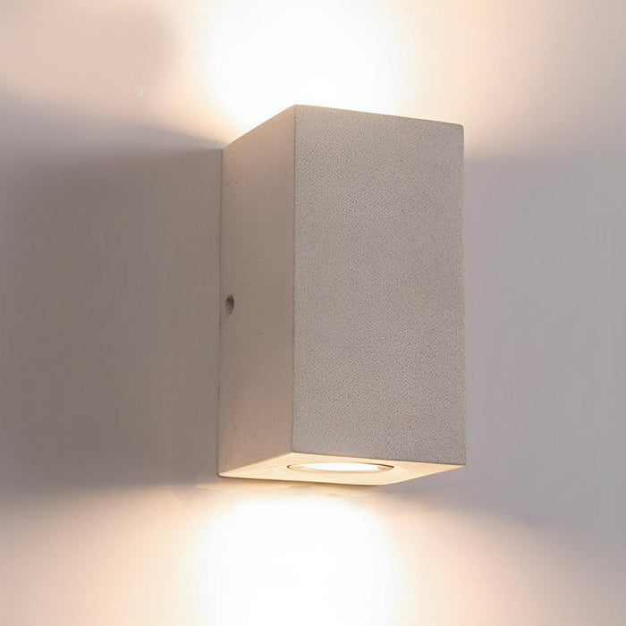 Cement LED Porch Light - Waterproof Outdoor Exterior Wall Fixture, Modern Design