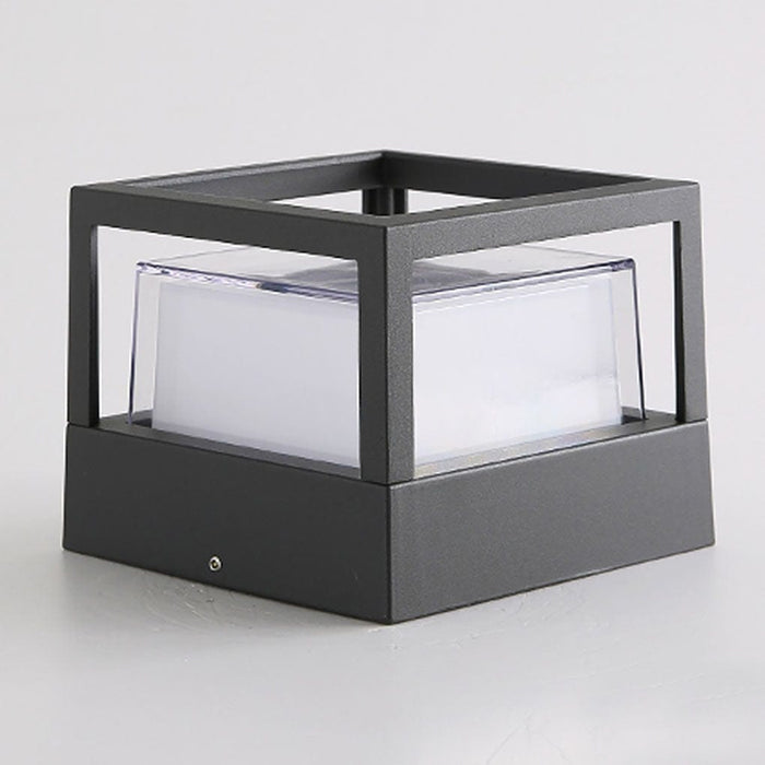 Waterproof Outdoor Landscape Decorative Lighting Double Layer Lampshade LED Post Light