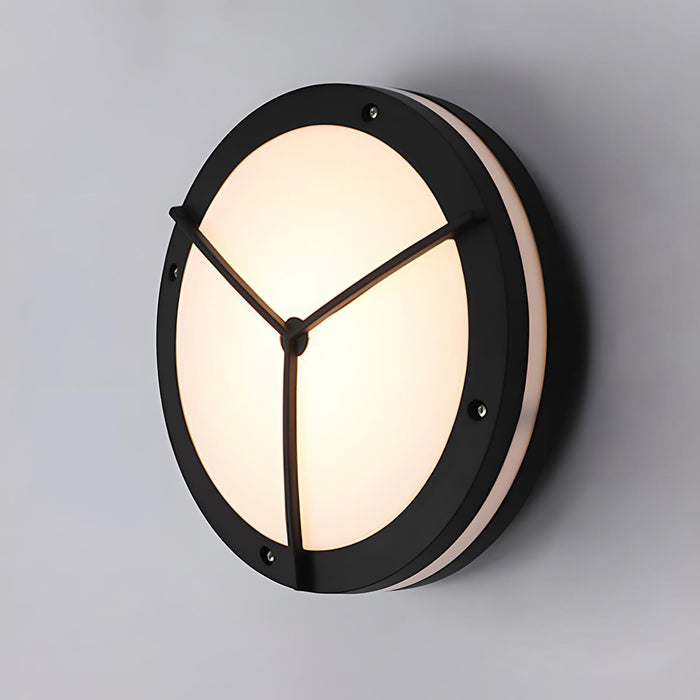 Modern Minimalist Outdoor Wall Sconce, Round LED Porch Light, IP65 Waterproof Exterior Lighting for Patio/Garden