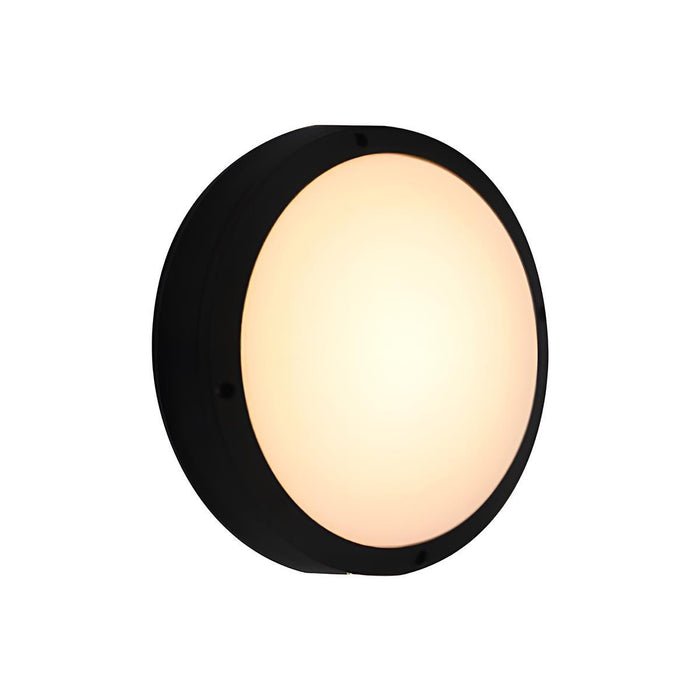 Modern Minimalist Outdoor Wall Sconce, Round LED Porch Light, IP65 Waterproof Exterior Lighting for Patio/Garden