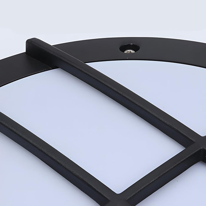 Modern Minimalist Outdoor Wall Sconce, Round LED Porch Light, IP65 Waterproof Exterior Lighting for Patio/Garden