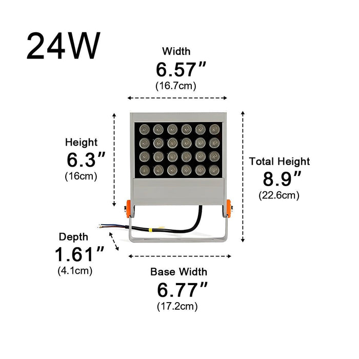 Waterproof Outdoor LED Spot Light - Industrial Exterior Wall Washer, Adjustable Landscape Lighting