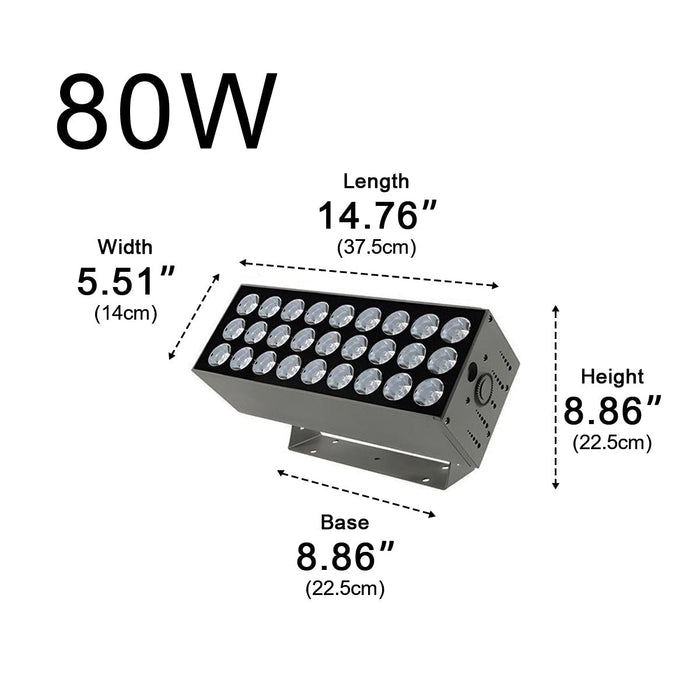 Waterproof IP65 LED Modern Architectural Wall Light, Exterior/Building Spotlight, Die Cast Aluminum Sconce