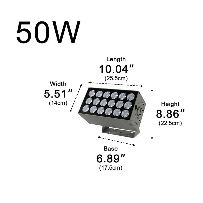 Waterproof IP65 LED Modern Architectural Wall Light, Exterior/Building Spotlight, Die Cast Aluminum Sconce