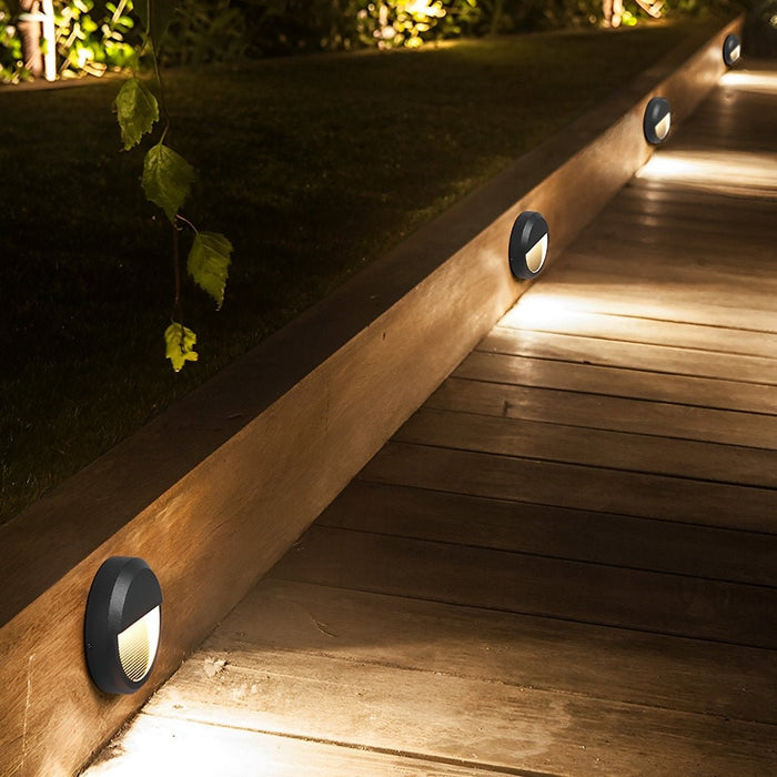 LED Step Lights - Waterproof Outdoor Corner Lamp for Villa, Courtyard, Garden Pathways