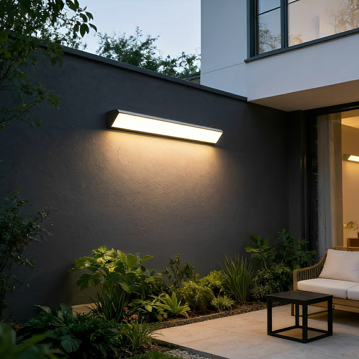 Outdoor Motion Sensor LED Strip Light - Waterproof Exterior Wall Fixture, Porch/Patio Lighting, Long-Life