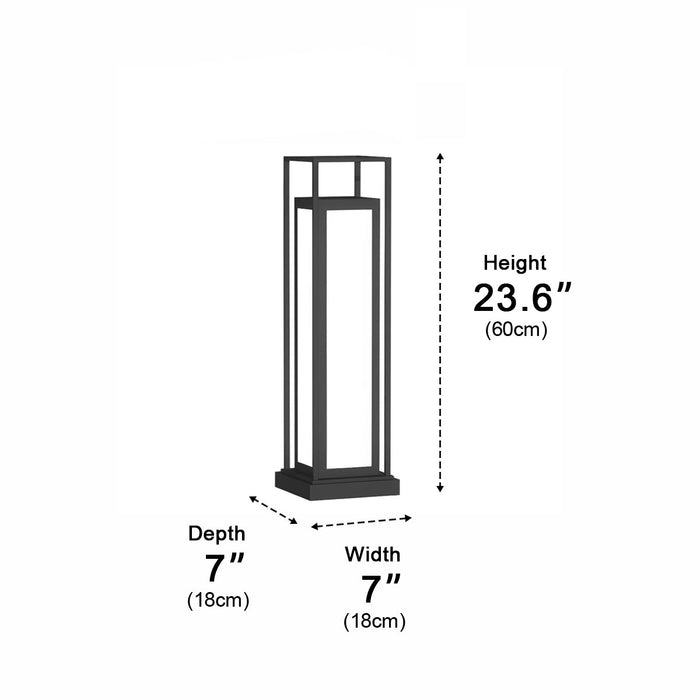 Waterproof Outdoor Post Lights - LED Garden Deck Lighting, Pathway Lantern Lamp