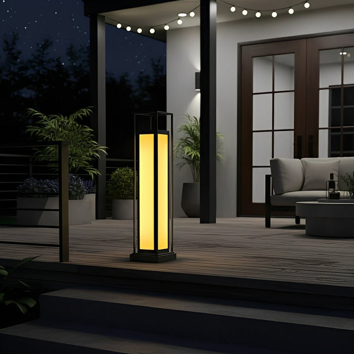 Waterproof Outdoor Post Lights - LED Garden Deck Lighting, Pathway Lantern Lamp