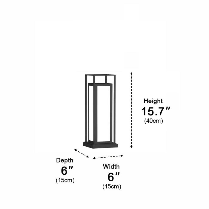 Waterproof Outdoor Post Lights - LED Garden Deck Lighting, Pathway Lantern Lamp