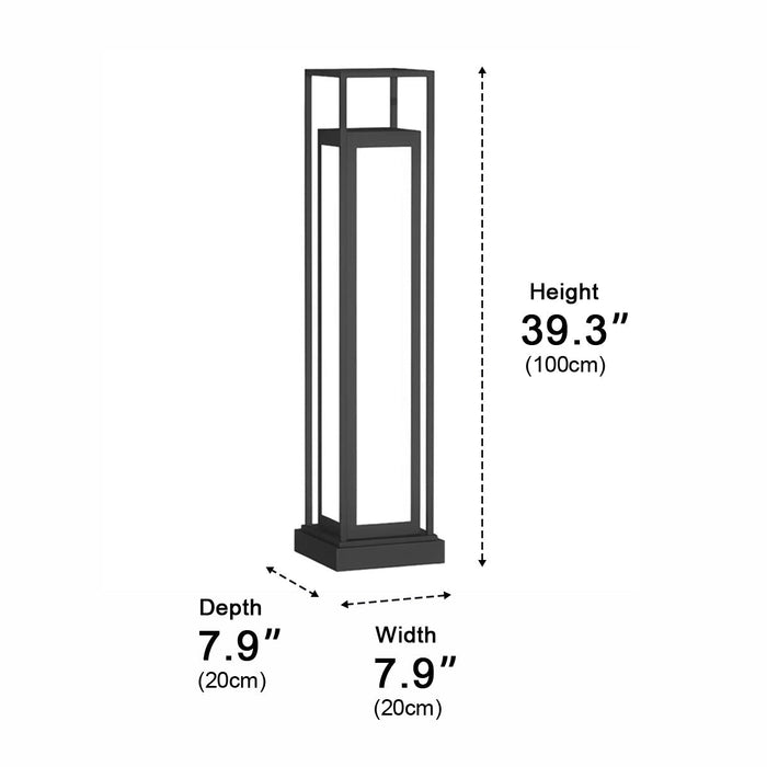 Waterproof Outdoor Post Lights - LED Garden Deck Lighting, Pathway Lantern Lamp