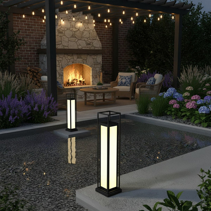 Waterproof Outdoor Post Lights - LED Garden Deck Lighting, Pathway Lantern Lamp