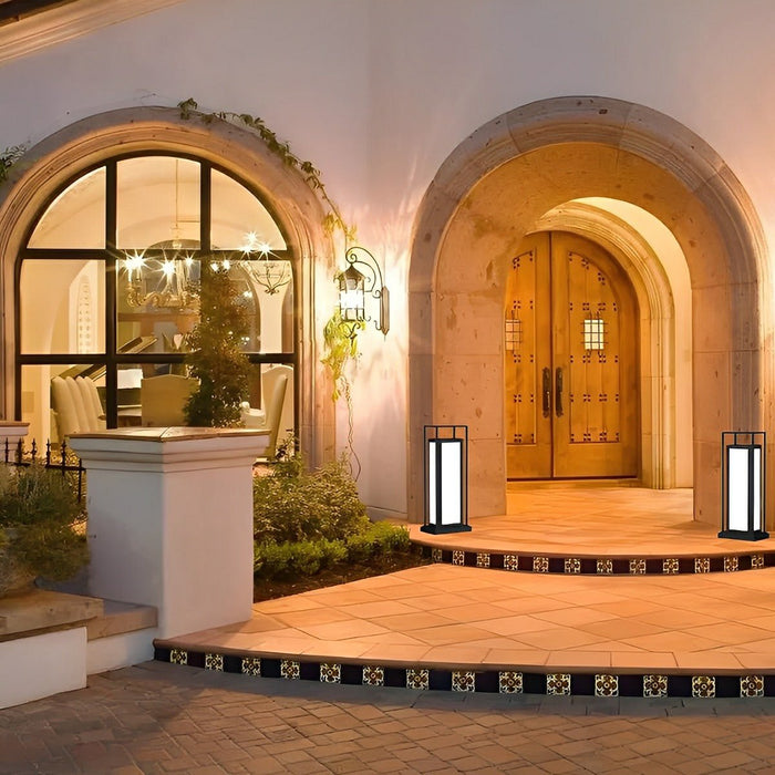Waterproof Outdoor Post Lights - LED Garden Deck Lighting, Pathway Lantern Lamp