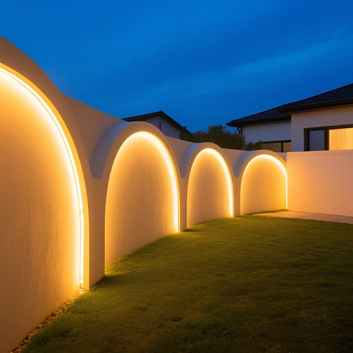 Recessed Flexible LED Linear Wall Washer Light - Waterproof Outdoor Lighting, Architectural Accent