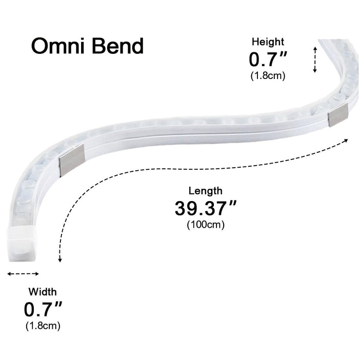 Recessed Flexible LED Linear Wall Washer Light - Waterproof Outdoor Lighting, Architectural Accent