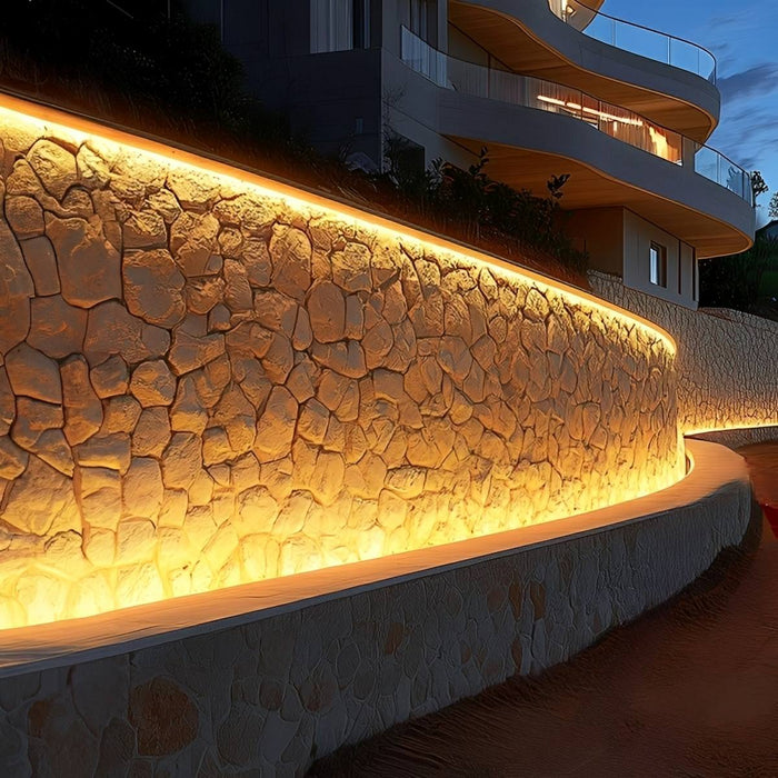 Recessed Flexible LED Linear Wall Washer Light - Waterproof Outdoor Lighting, Architectural Accent