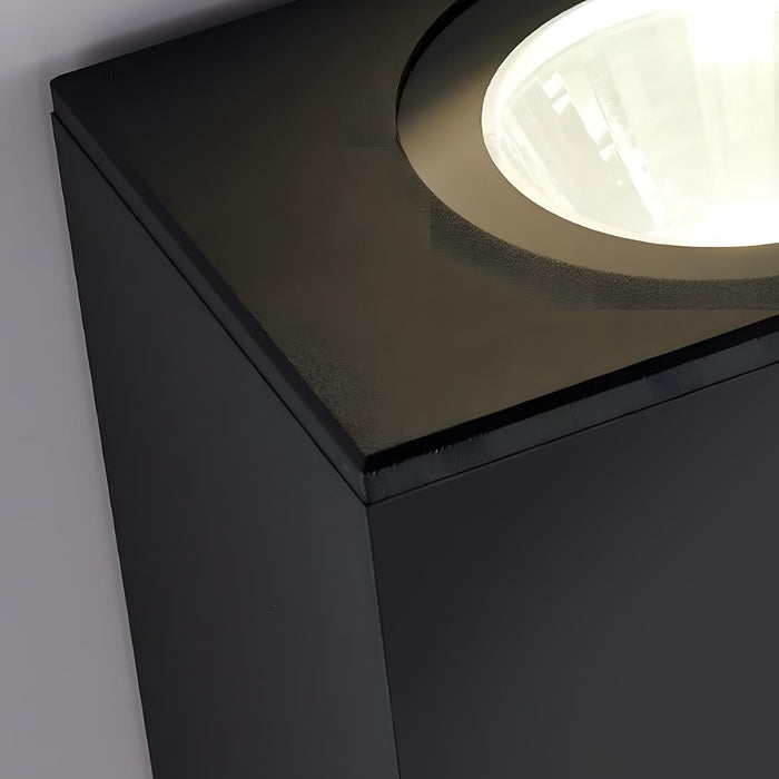 Rectangular Up Down Wall Sconce - Outdoor Waterproof Exterior Light Fixture, Modern Minimalist Design