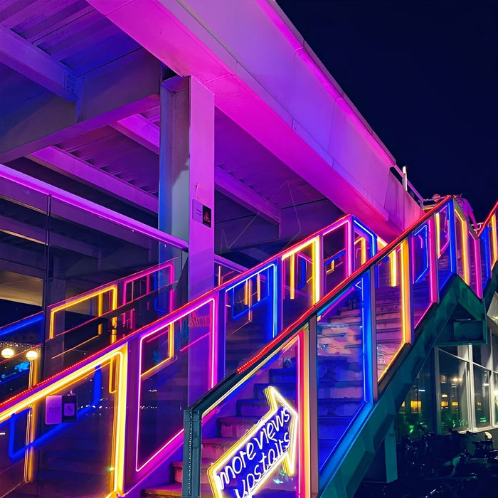 Flexible LED Linear Light - Waterproof Outdoor RGB Recessed - Color Changing Strip Lighting, Landscape Accent