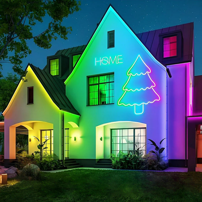 Flexible LED Linear Light - Waterproof Outdoor RGB Recessed - Color Changing Strip Lighting, Landscape Accent