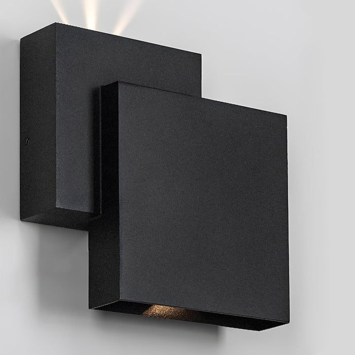 Waterproof Outdoor Square Up and Down Exterior Wall Light - Adjustable Beam, Modern Design, All-Weather Performance