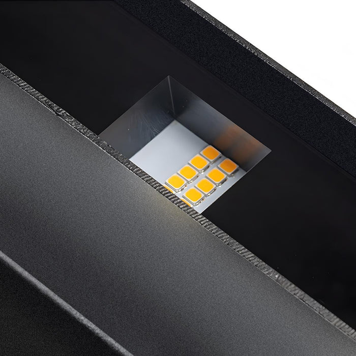 Waterproof Outdoor Square Up and Down Exterior Wall Light - Adjustable Beam, Modern Design, All-Weather Performance