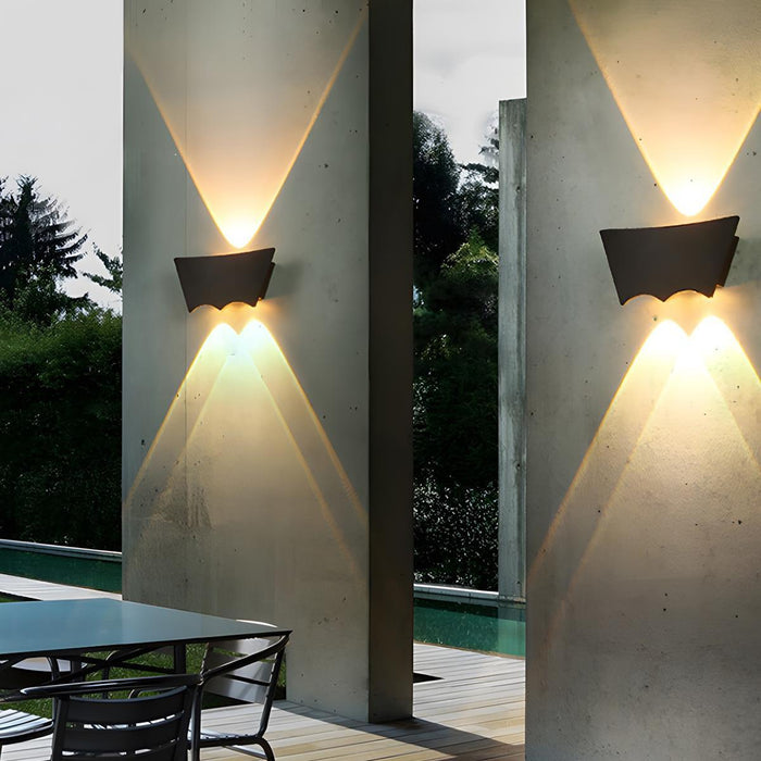 Up and Down 3 LED Exterior Wall Washer Light - Waterproof Outdoor Fixture, Architectural Lighting