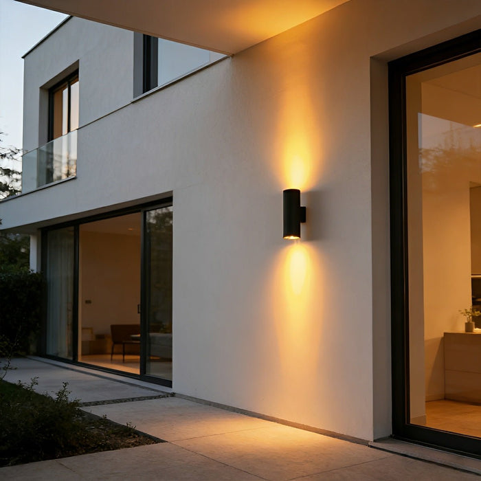 Waterproof Outdoor Up and Down LED Exterior Wall Light - Adjustable Beam / Modern Design, Durable Aluminum Construction