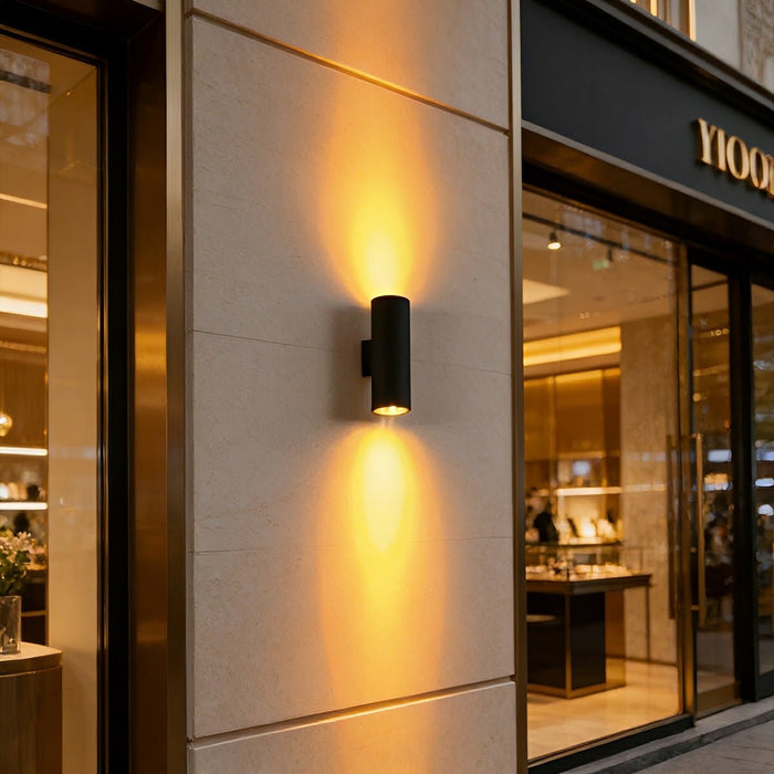 Waterproof Outdoor Up and Down LED Exterior Wall Light - Adjustable Beam / Modern Design, Durable Aluminum Construction