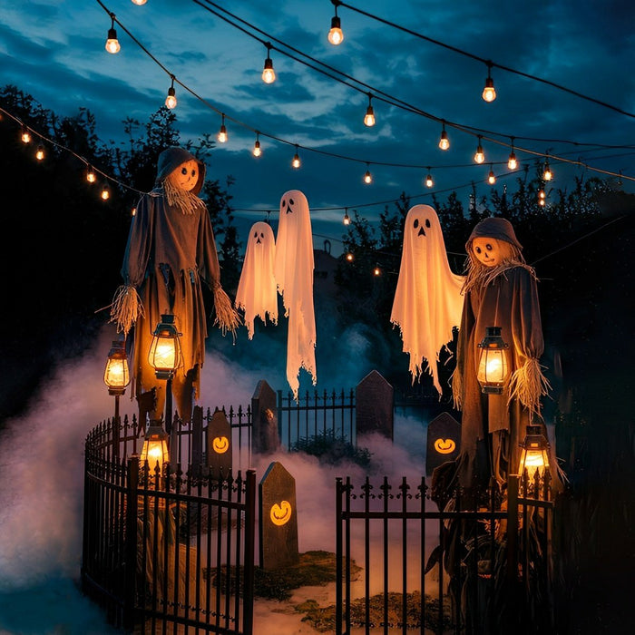 Waterproof LED Outdoor String Lights - Garden Hanging Lighting / Patio Decor, Ambiance Lighting