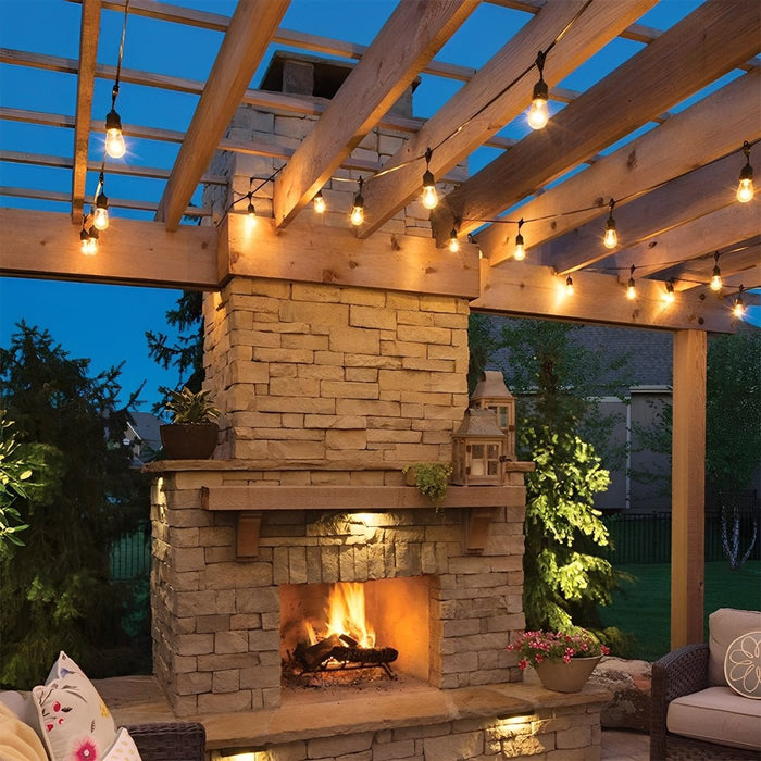 Waterproof LED Outdoor String Lights - Garden Hanging Lighting / Patio Decor, Ambiance Lighting