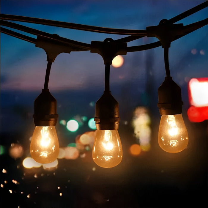 Waterproof LED Outdoor String Lights - Garden Hanging Lighting / Patio Decor, Ambiance Lighting