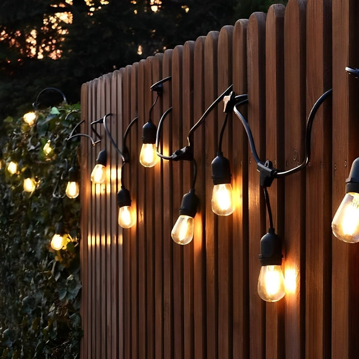 Waterproof LED Outdoor String Lights - Garden Hanging Lighting / Patio Decor, Ambiance Lighting