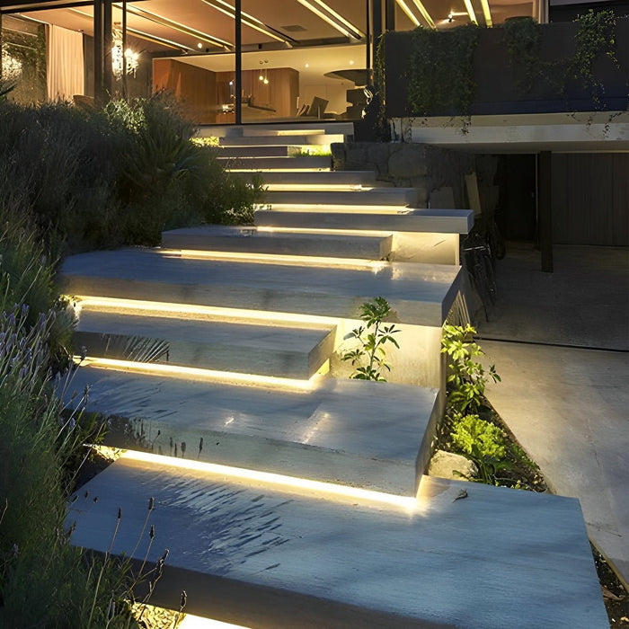 Recessed LED Strip, Flexible Silicone 24V Linear Light, Waterproof Outdoor/Indoor Accent Lighting