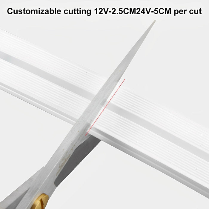 Recessed LED Strip, Flexible Silicone 24V Linear Light, Waterproof Outdoor/Indoor Accent Lighting