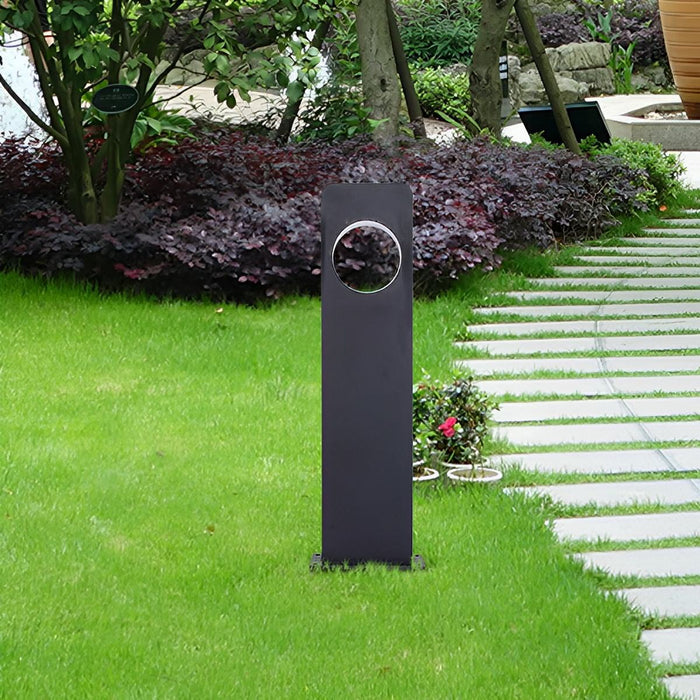 Outdoor LED Landscape Light, Waterproof IP65, Warm White 3000K, Modern Rectangular Ring Design for Garden/Patio/Yard
