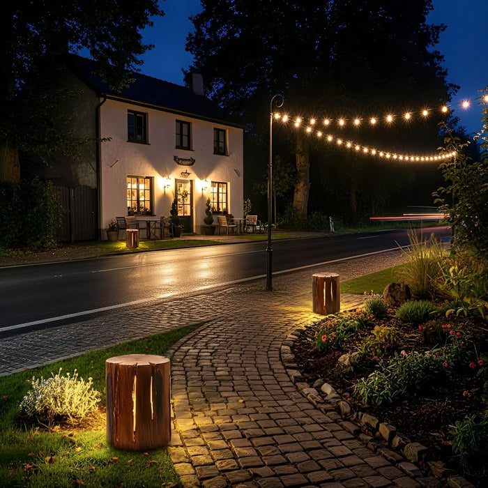 Realistic Tree Stump Landscape Light, Waterproof IP54, Resin Pathway/Garden/Lawn Accent Lighting